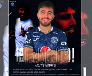 Agustín Auzmendi llega al Motagua tras una gran temporada con el Olancho FC. Los Azules fueron el equipo que finalmente le llegó al precio al argentino.