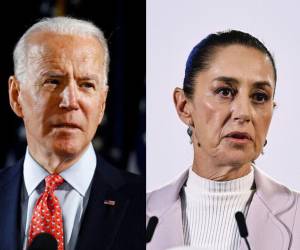 Joe Biden y Claudia Sheinbaum, presidentes de Estados Unidos y México, respectivamente.