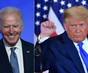 Esta combinación de imágenes de archivo muestra al presidente Joe Biden (izquierda), y al expresidente de los Estados Unidos, Donald Trump (derecha).