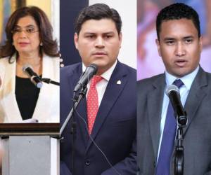 Rixi Moncada, Marlon Ochoa y Christian Duarte pertenecen al grupo de funcionarios de confianza de presidenta de la República, Xiomara Castro.