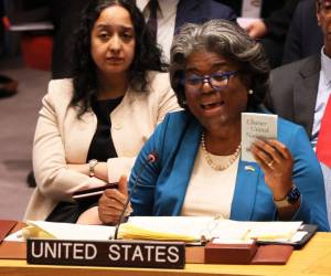 La embajadora estadounidense ante la ONU, Linda Thomas-Greenfield.