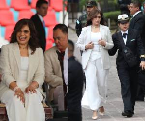 La recién nombrada ministra de Defensa de Honduras y actual precandidata a la presidencia por el Partido Libertad y Refundación (Libre), Rixi Moncada, lució elegante y sobria en las fiestas patrias 2024. Aquí un recuento de imágenes de su look.