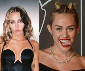 La evolución de la belleza de Miley Cyrus de 2023 en comparación del 2013.