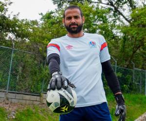 El portero albo se refirió a su participación en la Copa Centroamericana, además comentó sobre sus compromisos en el campeonato local. Foto cortesía: CD Olimpia