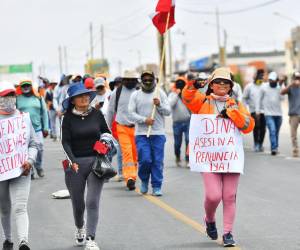 Las protestas son por la libertad del expresidente Pedro Castillo.