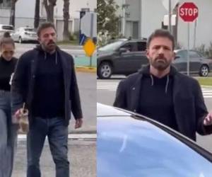 Captan a Ben Affleck luciendo, una vez más, fastidiado junto a Jennifer López