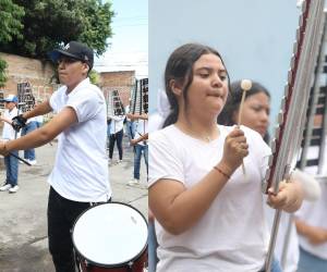 Con una ardua preparación de meses detrás de cada joven, la banda del Instituto España Jesús Milla Selva afina los últimos detalles para los desfiles patrios.