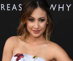 Francia Raisa durante el estreno de la serie “13 Reasons Why”