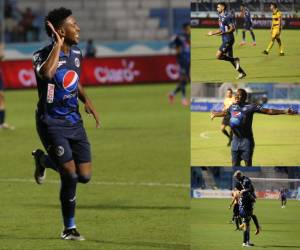 El Motagua de César Vigevani vivió una completa fiesta esta noche de sábado tras golear casi con facilidad 4-1 a un descarrilado Real España que decepción en el “Chelato” Uclés. Con este triunfo, el azul vuelve a la vida y llega con la moral alta para sacar un buen resultado contra Saprissa por la Copa Centroamericana. A continuación las imágenes captadas por el lente de EL HERALDO.