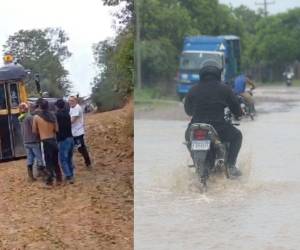 Las lluvias ya dejan varios ejes carreteros daños en diferentes partes el país.