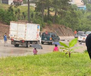 Los cuerpos quedaron en medio de la calle que de Siguatepeque conduce a Jesús de Otoro.