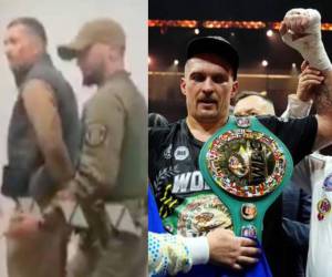 El boxeador Oleksandr Usyk se vio sorprendio al llegar a Cracovia, Polonia, al ser detenido por la autoridades del centro aeroportuario