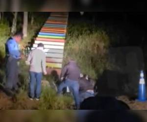 El cuerpo quedó tirado al pie de unas gradas en el sector de San Pedro, Copán.