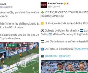 Luis Palma fue figura del Celtic al darle la victoria a su equipo ante nada más y nada menos que el Manchester City de Pep Guardiola