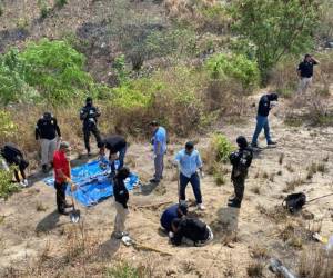 El macabro hallazgo se reportó en el sector de Lomas del Carmen en San Pedro Sula