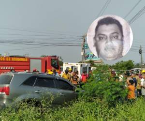 Foto en vida de Arnold Enrique Sosa Medina. Escena de la tragedia en San Pedro Sula.