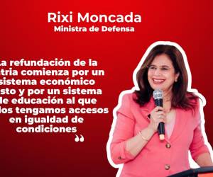 Rixi Moncada asumió este lunes como Secretaria de Defensa de Honduras tras la renuncia de José Manuel Zelaya, quien dimitió luego de que su padre, Carlos Zelaya, confesara haberse reunido con narcotraficantes en 2013.