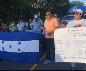 Las manifestaciones se han realizado de manera simultánea en distintas partes de Honduras.