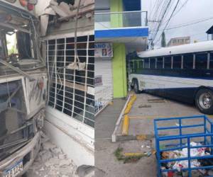 Se desconoce qué provocó que el bus terminara impactado contra el edificio.