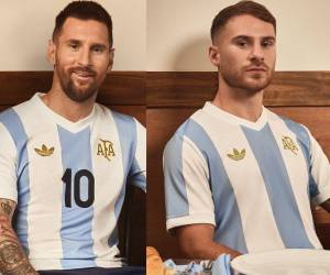 La Selección de Argentina presentó su nueva camiseta confeccionada por Adidas, cuyo diseño está inspirado en la vestimenta de la albiceleste en la Copa Mundial de 1974. Más fotos a continuación.