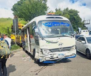 Las personas heridas fueron trasladadas hacia el Hospital Escuela.