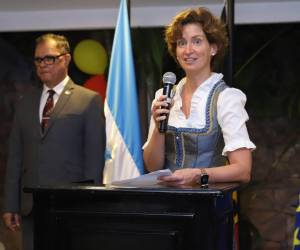 La embajadora de Alemania en Honduras, Daniela Vogl.