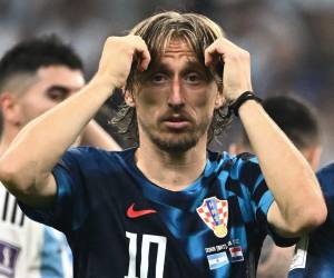 El mediocampista estrella de Croacia, Luka Modric, disputó el que puede ser su último Mundial.