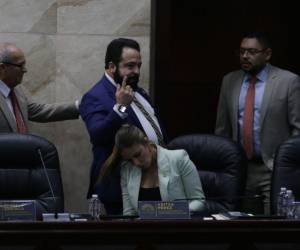 En medio de una sesión legislativa marcada por enfrentamientos y gritos, la diputada del Partido Nacional, Ariana Melissa Banegas, lanzó una botella de agua al presidente del Congreso Nacional, Luis Redondo.