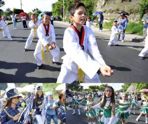 Los integrantes de los 230 Centros de Educación Básica (CEB), inundaron los cuatro puntos cardinales de la capital y con alegría combinaron el Día del Niño a la fiesta cívica de todos los hondureños con sus desfiles en el marco del 202 aniversario de Independencia. Estas son las mejores imágenes del evento.