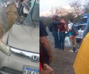 El percance ocurrió a la altura de la represa de Los Laureles, metros antes de la intercepción a Mateo.