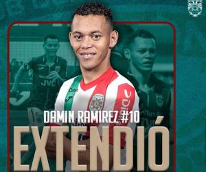 Damin Ramírez seguirá comandando el mediocampo del Marathón.