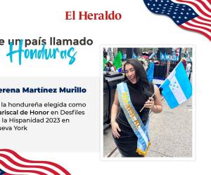 Hondureña es elegida Mariscal de Honor en desfile de Hispanidad en NY