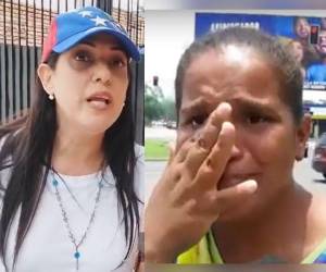 A la izquierda, una venezolana radicada en Honduras hace siete años; a la derecha, una venezolana que llegó al país hace menos de 20 días. Ambas estaban deseosas de votar.