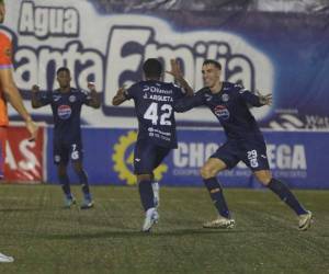 Jonathan Argueta puso a ganar a Motagua con un golazo sobre los Lobos de la UPNFM.