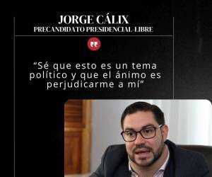 El diputado y aspirante a la presidencia de Honduras, Jorge Cálix, aseguró que las acciones tomadas por Castro se deben a un tema político y a un nuevo ataque personal contra él. A continuación las frases destacadas de su reacción.