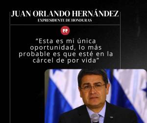 El expresidente Juan Orlando Hernández habló durante la lectura de su sentencia en la que reiteró que su proceso fue injusto y que él es inocente.