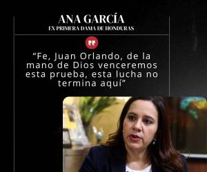 Ana García de Hernández ofreció una conferencia de prensa luego que su esposo, el expresidente Juan Orlando Hernández, fuera sentenciado a 45 años de prisión por el juez Kevin Castel.