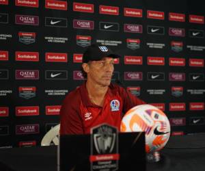 Pedro Troglio compareció en rueda de prensa al termino del juego.