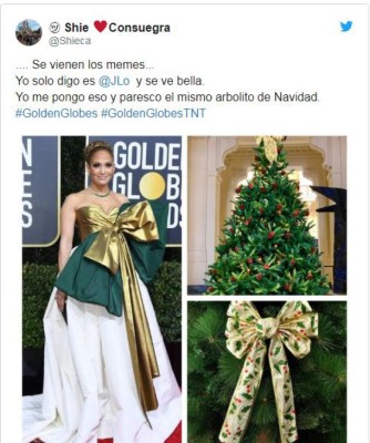 Look de Jennifer López en los Golden Globe deja los mejores memes   