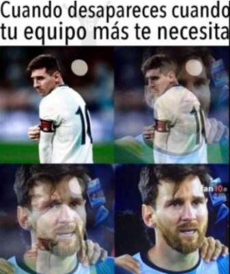 Messi es víctima de memes tras la eliminación de Argentina de la Copa América a manos de Brasil