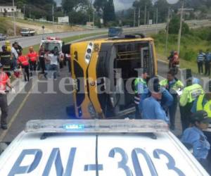 El accidente ocurrió a la altura del balneario Agua Splash, kilómetro 8 de la carretera al norte, según informes preliminares, foto: Estalin Irías / Sucesos de Honduras / Noticias de Honduras.