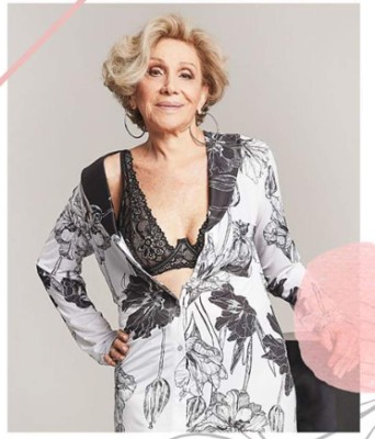 Helena Schargel, la modelo de 80 años que posa en lencería