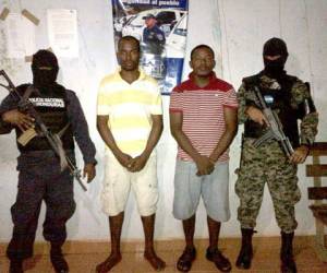 Los dos detenidos fueron trasladados a Tegucigalpa.