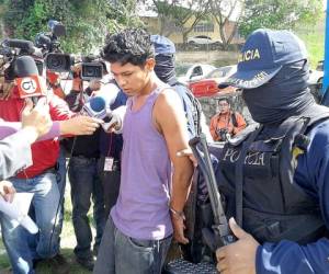 Denis Hernández fue detenido este miércoles por agentes de la FNA. (Foto: Estalin Irías)