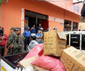 La pólvora fue decomisada frente al Hibueras. (Foto: Eduardo Domínguez)