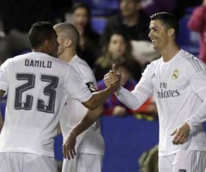 Cristiano Ronaldo celebra su tanto ante Levante.