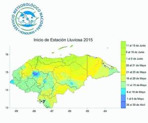 Para la última semana de abril se esperan lluvias en el territorio nacional.