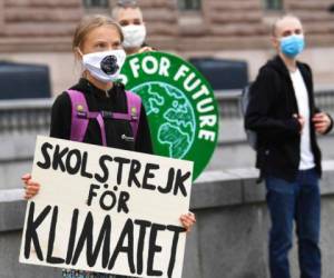 Thunberg, de ahora 17 años, pidió al mundo que no olvide la crisis climática y dijo que la campaña ambiental continúa. Foto AP.