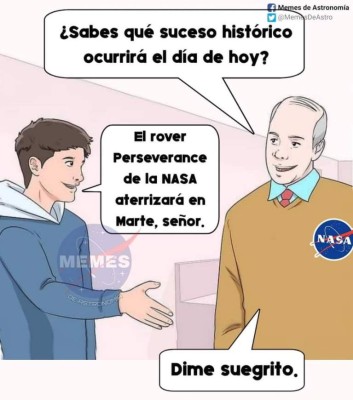 Los divertidos memes que dejó la llegada de Perseverance a Marte (FOTOS)