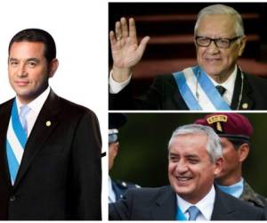 Estos son los tres mandatarios que en solo meses se turnaron la presidencia de Guatemala.